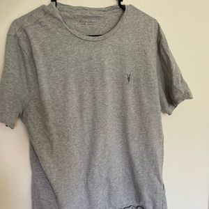 Gray all saints t shirt